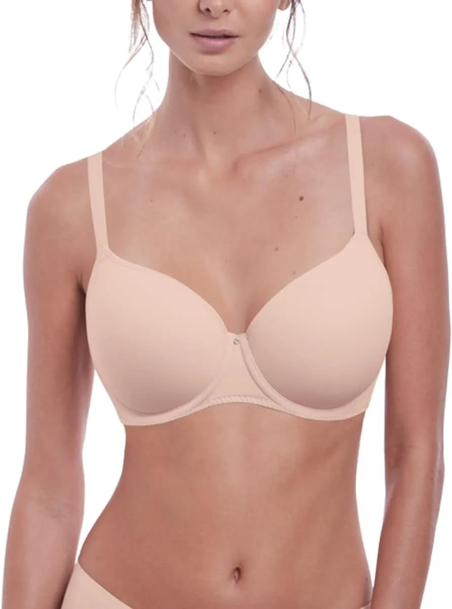 Fantasie Aura Moulded Underwire Seamless T-Shirt Bra, Natural Beige, 30F
