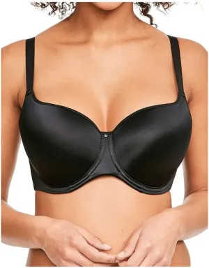 Fantasie womens Aura Moulded Underwire Seamless T-Shirt Bra , black , 32F