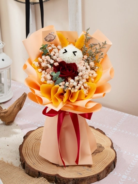 Farm Bunny (Red Rose)