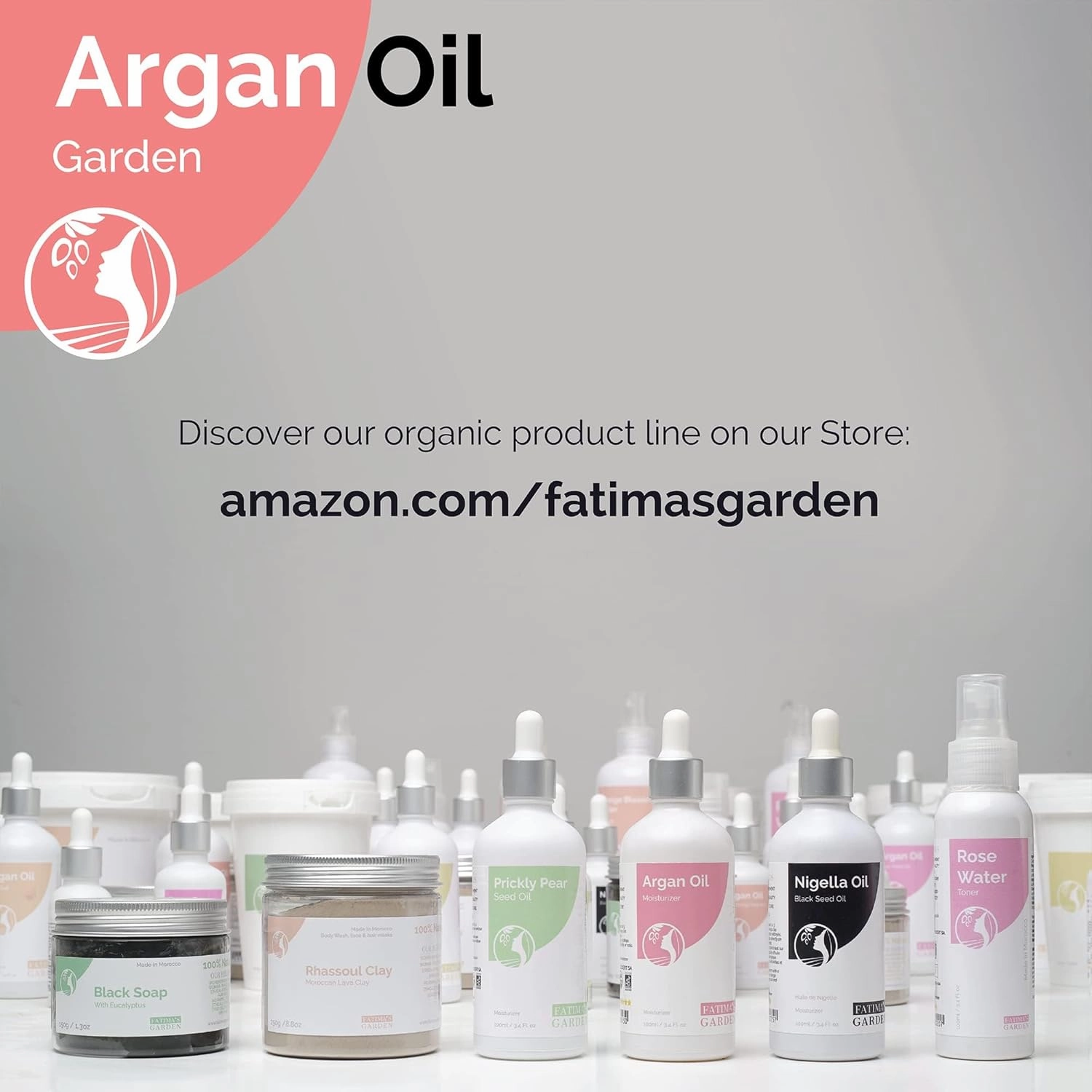 Fatima's Garden Face Serum - With Argan & Prickly Pear, Anti-Aging, 100ml