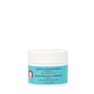 First Aid Beauty - Brighten   Glow Moisturizer with Vitamin C, Visibly Enhance Natural Healthy Glow for All Day Hydration, Lightweight Texture, Safe for Sensitive Skin, 1.7 oz