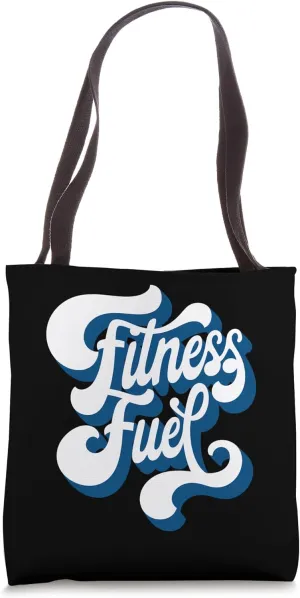 Fitness Fuel – Bold Workout Motivation Graphic Tote Bag