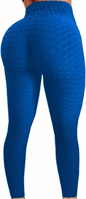 FITTOO Womens High Waist Textured Workout Leggings Booty Scrunch Yoga Pants Slimming Ruched Tights