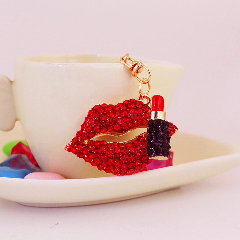 Flaming Bold Lip Keychain
