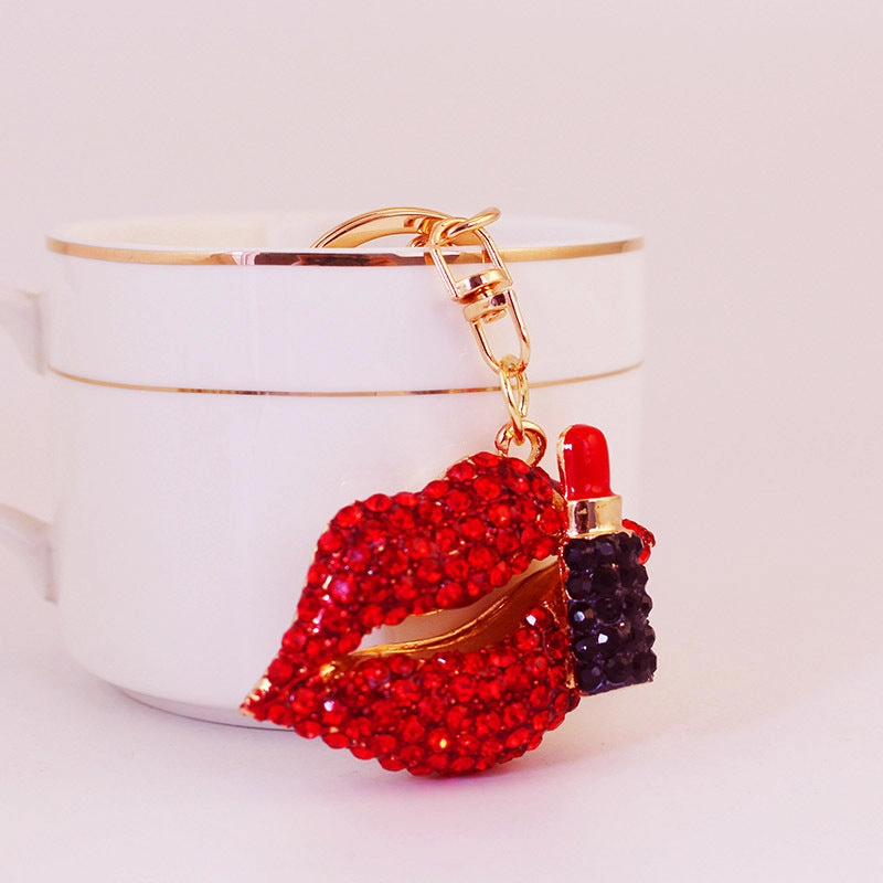 Flaming Bold Lip Keychain