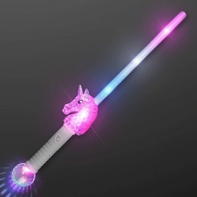 FlashingBlinkyLights Unicorn Light Stick Light Up Wand Magic Wand for Girls