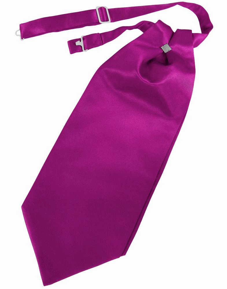 Fuchsia Solid Satin Kids Cravat