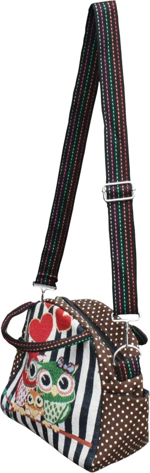 Full Funk Mini Ladies Shoulder Bag Pouch with Bold Woven and Cute Artworks