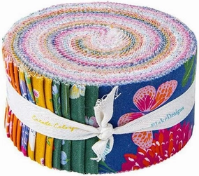 Gabrielle Neil Splendid Rolie Polie 40 2.5-inch Strips Jelly Roll Riley Blake Designs RP-14310-40