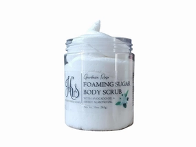 Gardenia Rose Foaming Sugar Scrub | Body Scrub | Whipped Soap Scrub | Emulsified Scrub | Exfoliate | Natural Skin Care | Floral Scrub