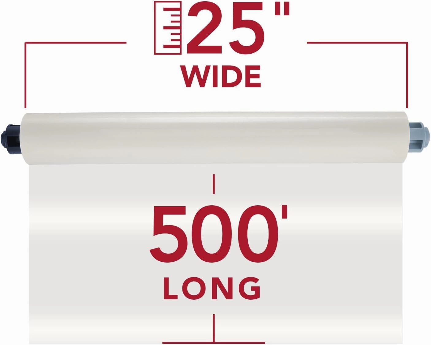 GBC Laminating Film, Rolls, Pinnacle 27 EZLoad, NAP I, 1.5 mil, 25" x 500', Blue Caps, 2 Pack (3748201EZ)