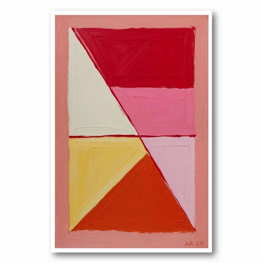 Geometric Color Vibrant Shapes Art Print