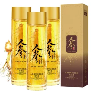 Ginseng Extract Liquid - Ginseng Extract Anti-Wrinkle Original Serum Oil, Korean Red Ginseng Essence Anti Wrinkle Serum, Ginseng Peptide Anti Wrinkle Firming Serum, 1 Whole Old Wild Ginseng (3Pcs)