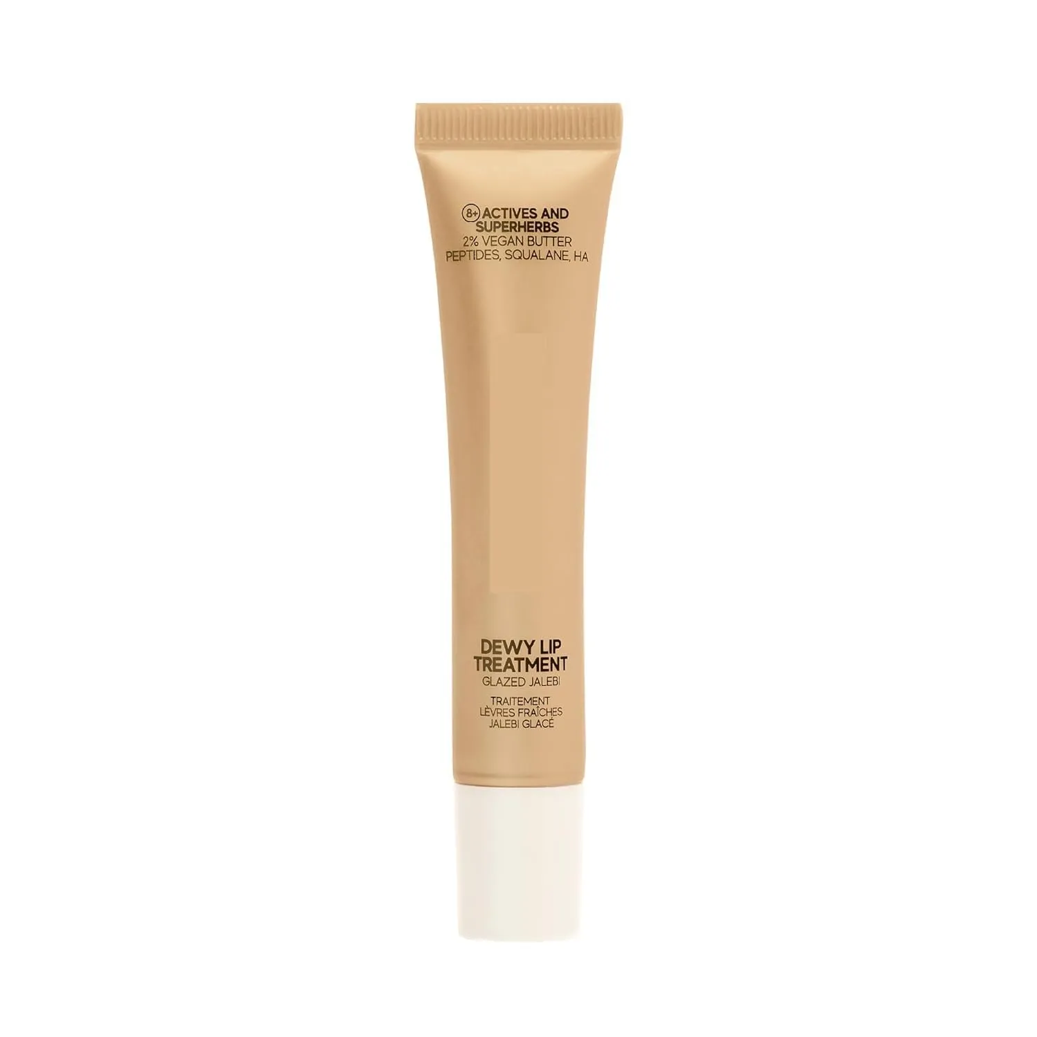 Glazed Jal.eb.i (15ml) Dewy Lip Balm | Gold Shimmer | Lasts for 8  hours | With Hyaluronic Acid, Vitamin E, Squalene & Peptides | Deep Hydration & Repairs Fine Lines | Vegan | Non-Sticky