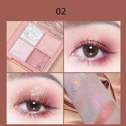Glitter Makeup Four Color Eyeshadow Palette HA0084