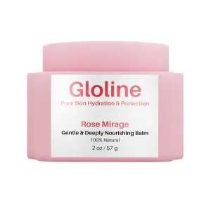 Gloline Rose Mirage – All Natural Skin Superfood Balm for Face & Body with Squalane, Shea Butter, Beeswax, Argan Oil, Vitamin E   6 Antioxidant-Rich Botanicals | Deeply Moisturizing and Nourishing