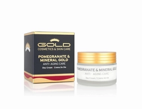 Gold Cosmetics & Skin Care Pomegranate & Mineral Skincare, with Collagen, for Glowing Skin (Day Cream, 50 ml)
