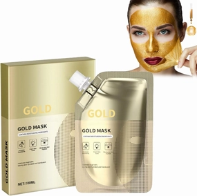 Gold Mask, Gold Peel Off Face Mask, Hydration Gold Face Mask, Removes Blackheads, Reduce Fine Lines, Cleans Pores & Moisturizing(100ml)