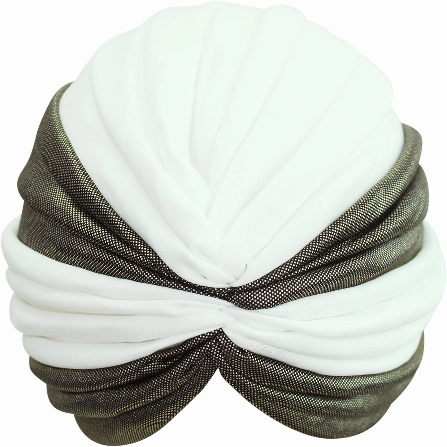 Gold Trim Fashion Turban Head Wrap for Women