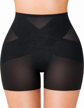 Gotoly Shapewear Tummy Control Mid-Waist Body Shaper Shorts Butt Lifting Panties Shapewear Shorts