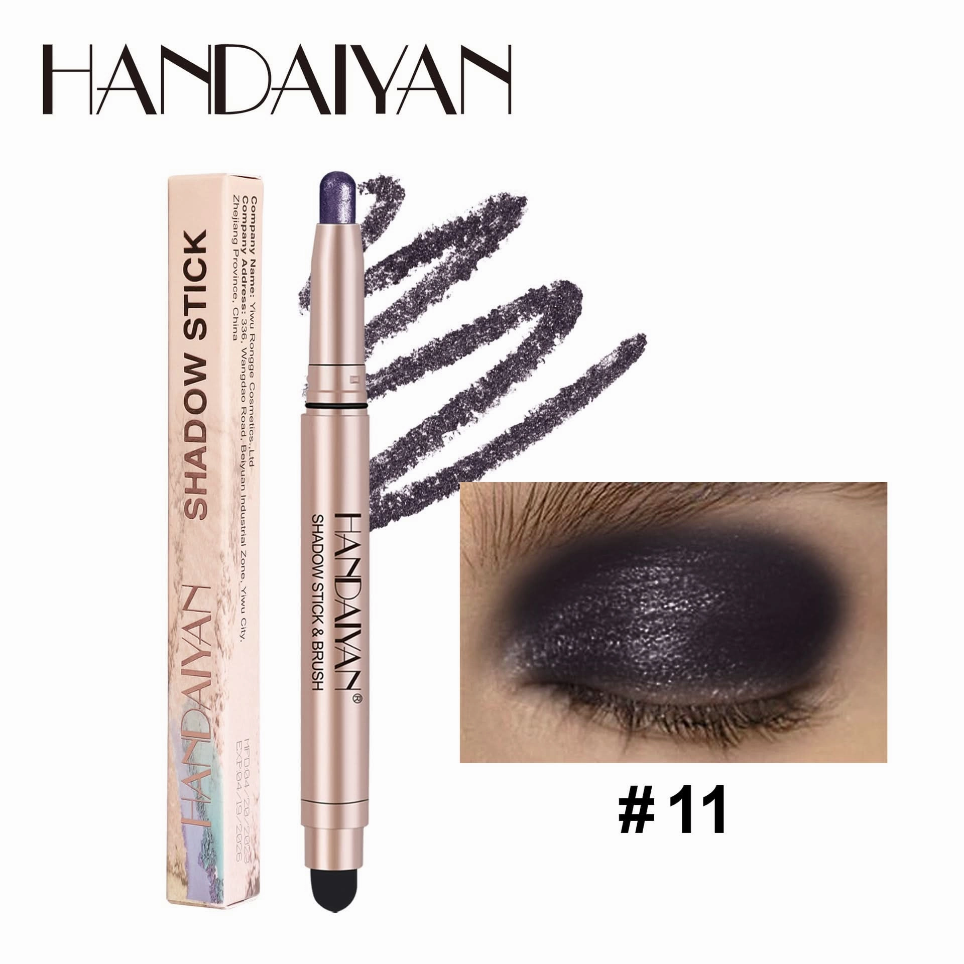 Handaiyan Shimmer Eyeshadow Stick – High-Pigment, Pearlescent & Metallic Finish