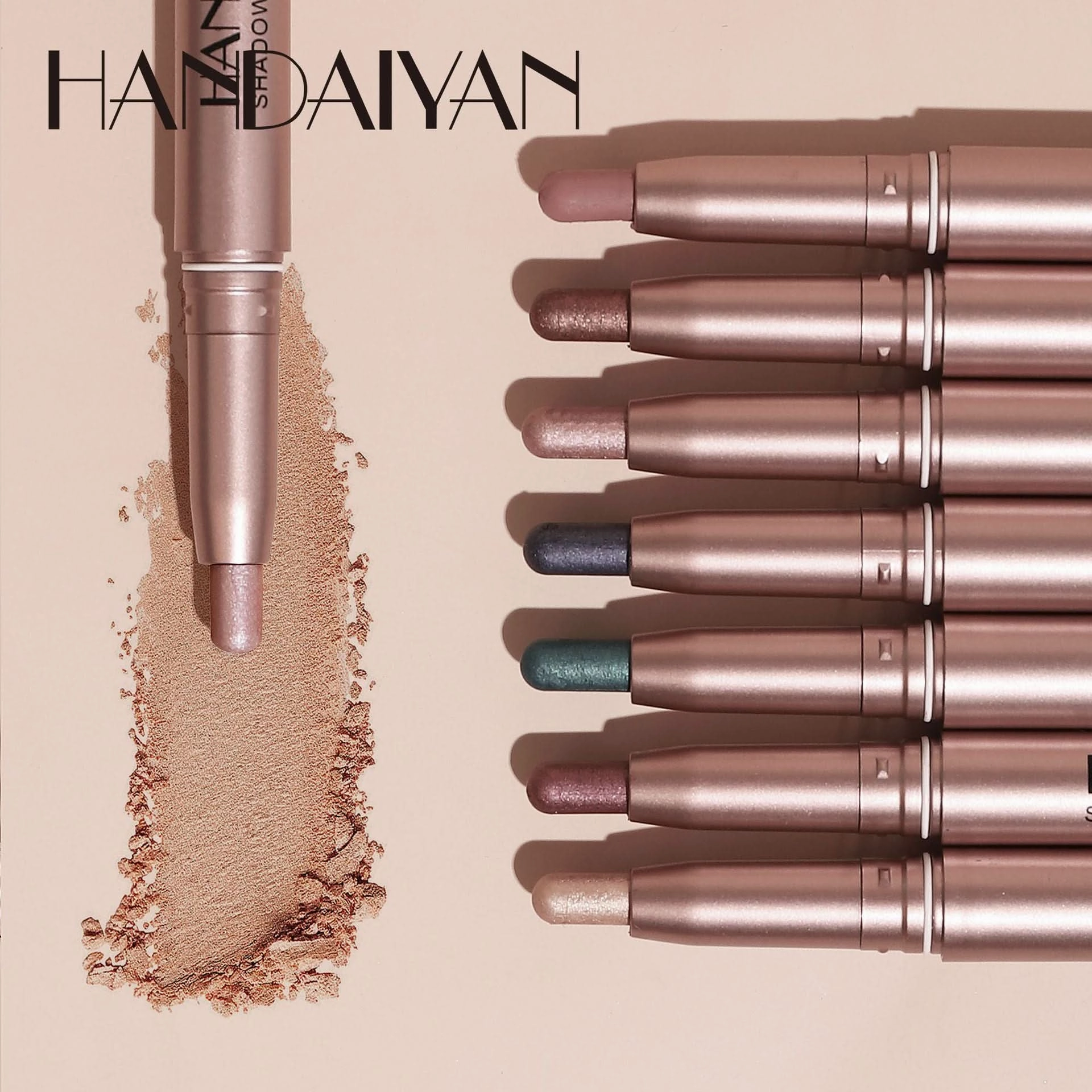Handaiyan Shimmer Eyeshadow Stick – High-Pigment, Pearlescent & Metallic Finish