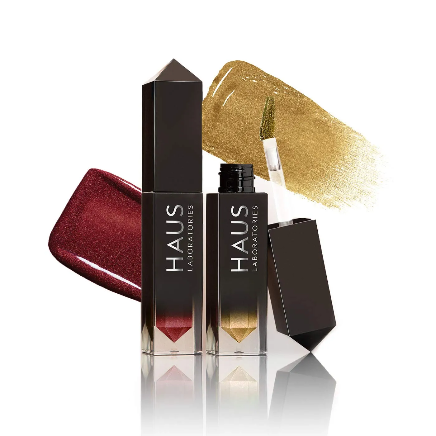 HAUS LABORATORIES By Lady Gaga: GLAM ATTACK LIQUID EYESHADOW SET | (Up to $120 Value) Pigmented Liquid Eyeshadow in Shimmer and Metallic Sets, Long Lasting & Blendable Eye Makeup, Vegan & Cruelty-Free