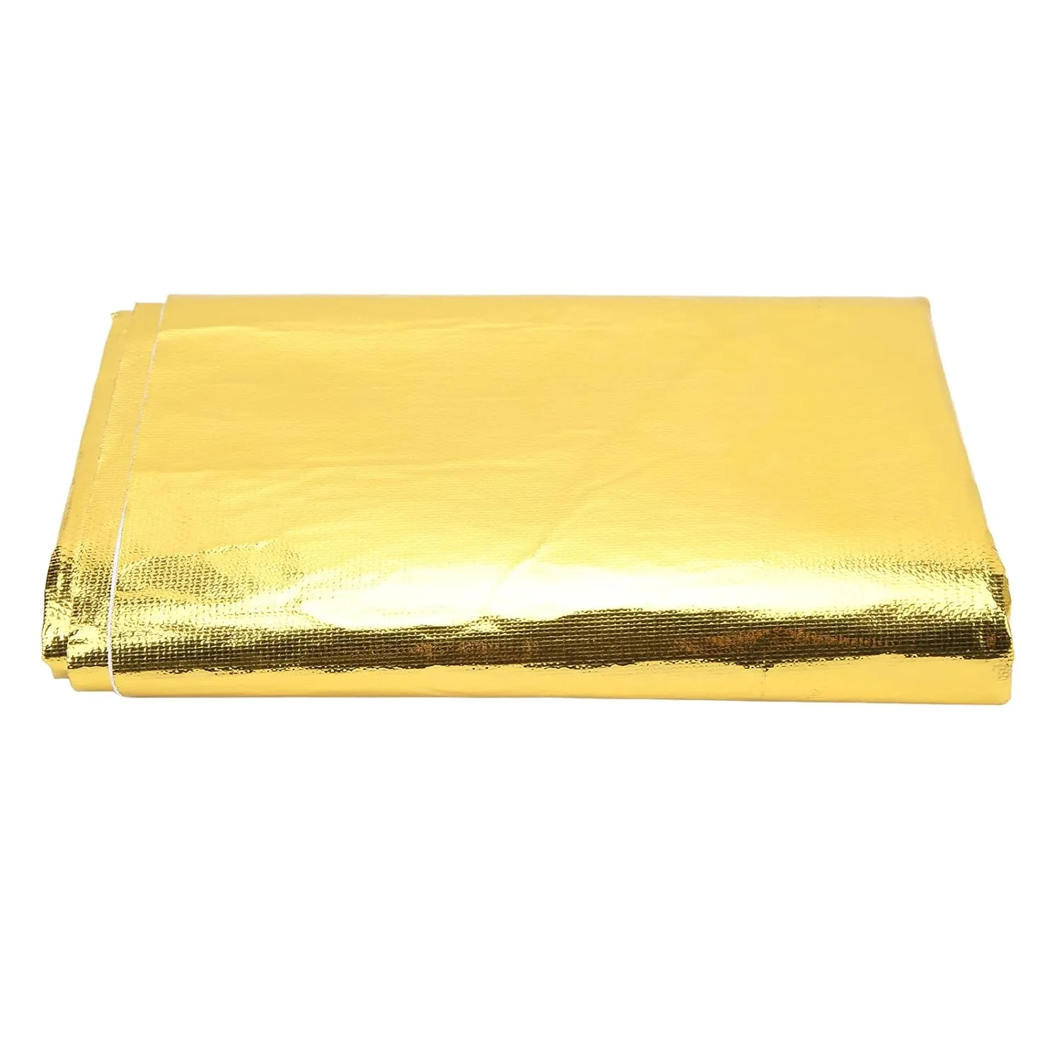 Heat Shield Wrap Tape, 39 x 47in High Temperature Heat Reflective Adhesive Backed Roll, Aluminum Foil Heat Thermal Barrier Tape, Thermal Insulation Adhesive Tape for Wires, Engine (Gold)