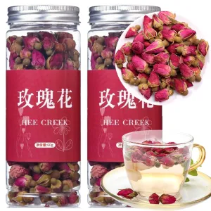 Hee Creek Dried Rose Bud Tea 4.23oz (120g) Natural Rose Petal Herbal Tea & Fragrant Rosebuds Perfect Choice For Tea Caffeine Free 玫瑰花