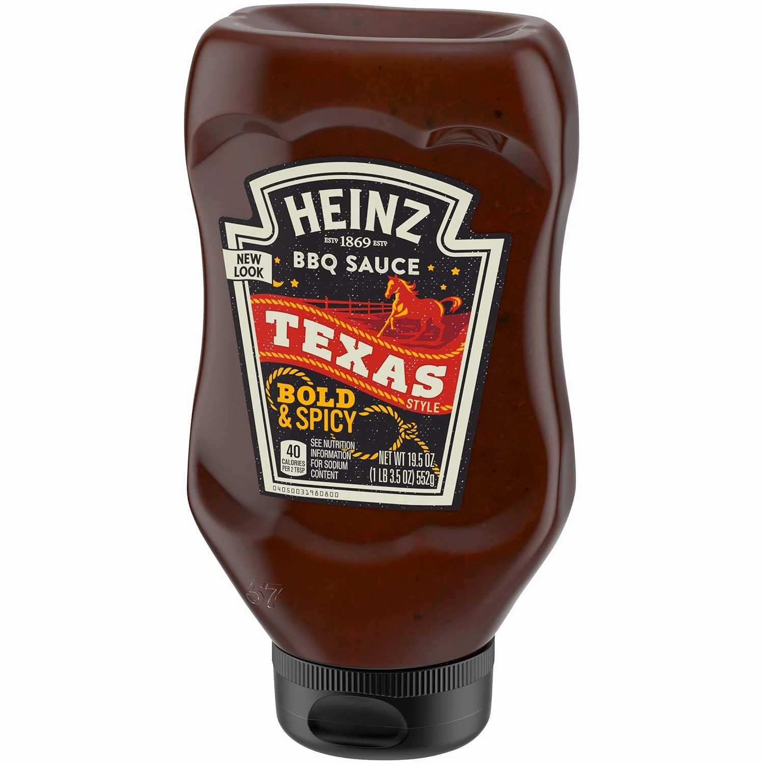 Heinz Texas Style Bold & Spicy BBQ Sauce (19.5 oz Bottles, Pack of 6)