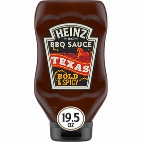 Heinz Texas Style Bold & Spicy BBQ Sauce (19.5 oz Bottles, Pack of 6)