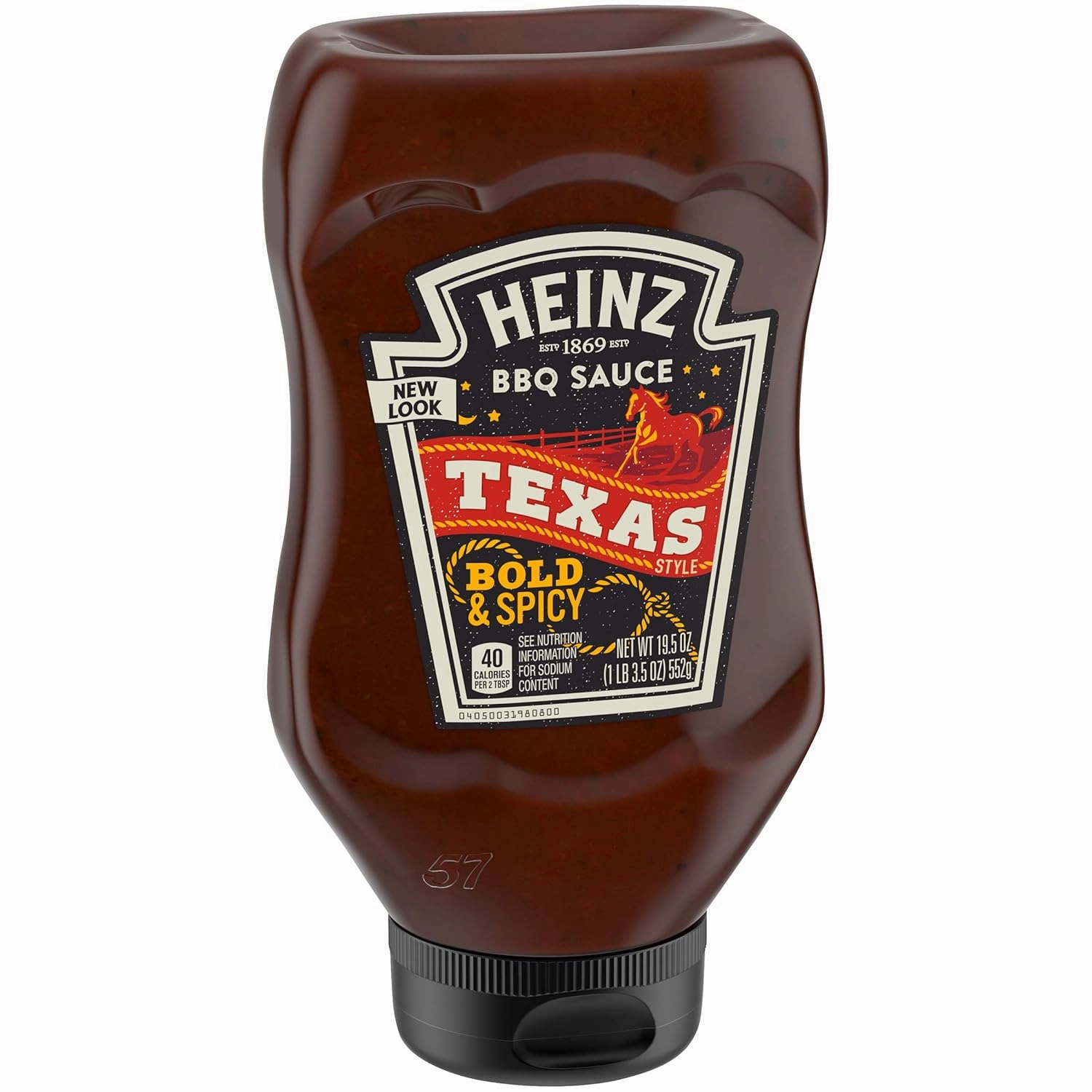 Heinz Texas Style Bold & Spicy BBQ Sauce (19.5 oz Bottles, Pack of 6)