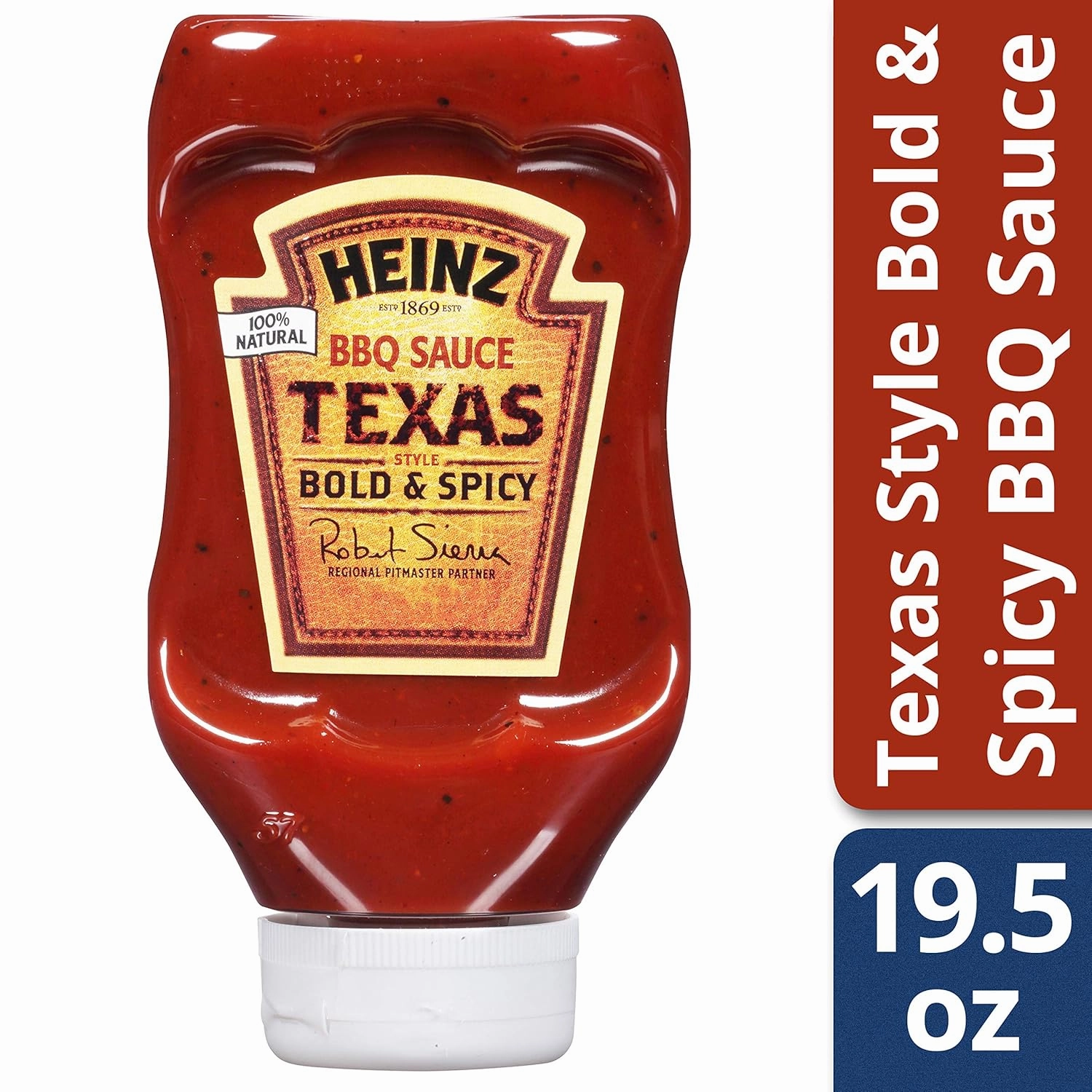 Heinz Texas Style Bold & Spicy BBQ Sauce (19.5 oz Bottles, Pack of 6)