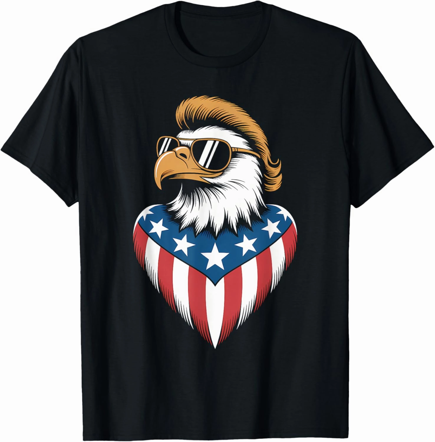 Heritage Eagle Aviator Art - Retro Mullet Symbolism Bold T-Shirt