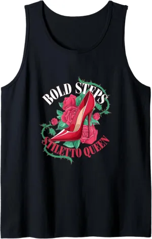 High Heels Bold Steps Stiletto Queen Fierce Fashion Lovers Tank Top