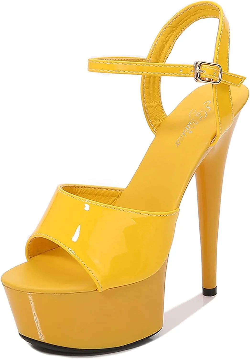 High Heels for Women Crystal Stilettos Heeled Sandals Open Toe Strappy Sexy High Heels Ankle Strap Buckle Heels