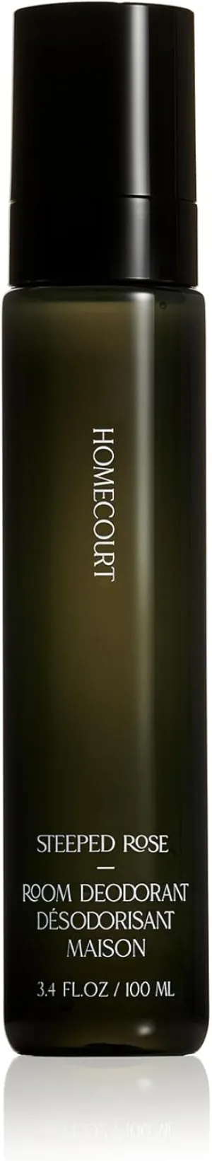 Homecourt Room Deodorant, Natural Room Spray, Fine Fragrance of Rose & Vanilla, For Kitchen, Bathroom & more, Clean Formula, Steeped Rose, 3.4 oz