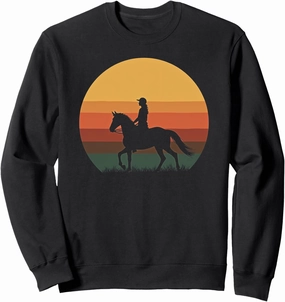 Horse Rider Sunset Apparel Sweatshirt
