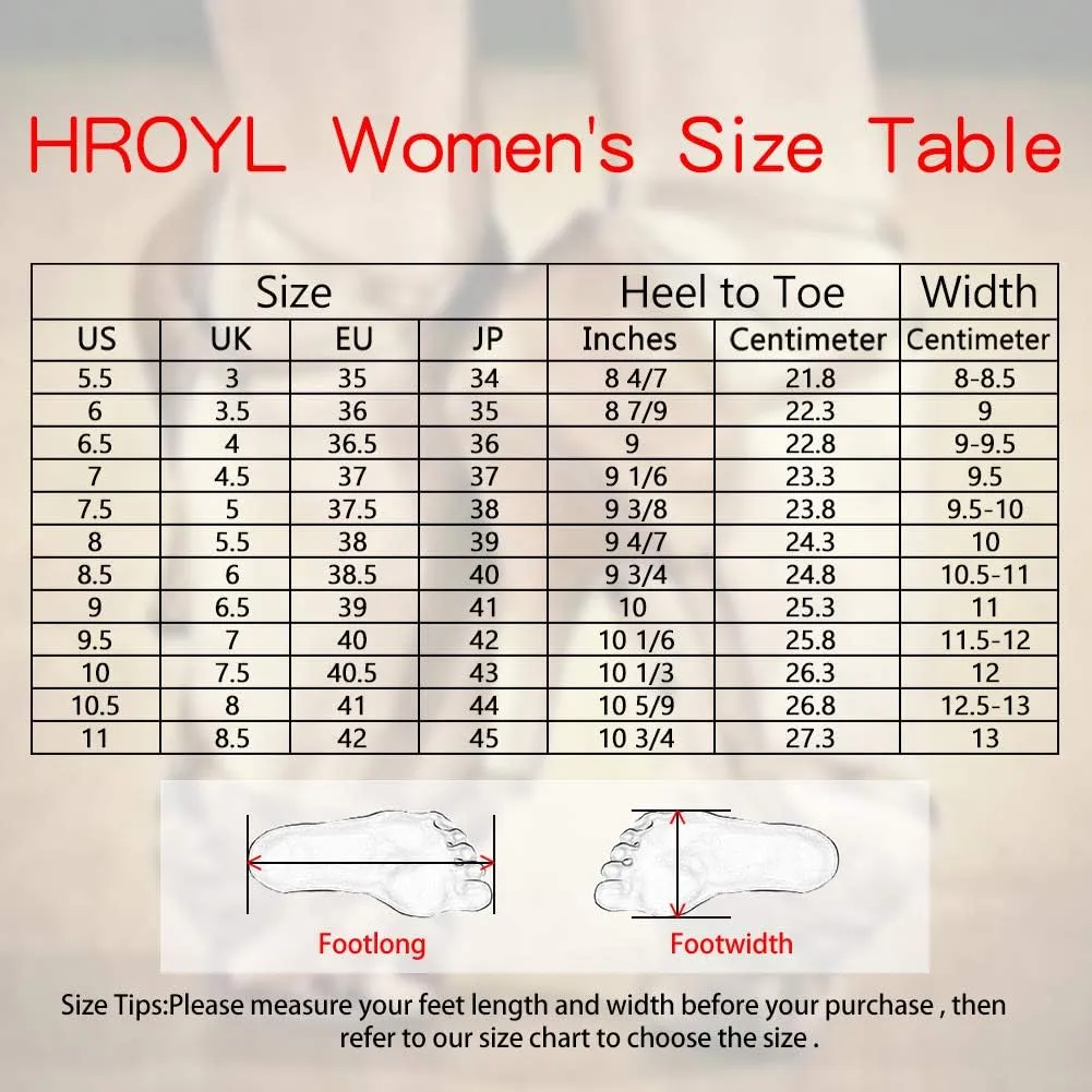 HROYL Women Rhinestone Dance Shoes for Latin Salsa Waltz Ballroom T-Strap High Heel Dance Shoes,YCL431