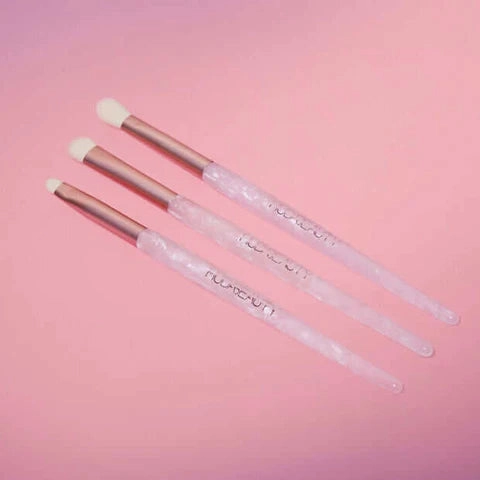 HUDA BEAUTY ROSE QUARTZ BRUSH SET OF 3