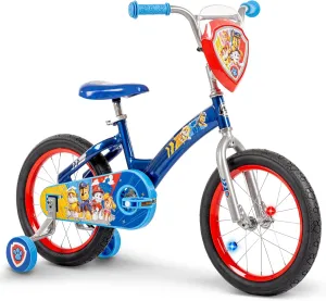 Huffy Paw Patrol Kids' Bikes, Sizes 12/16 Inch, Beginner Rider, Multiple Designs and Color Options Available, Removable Training Wheels Included, Fun Paw Patrol Graphics