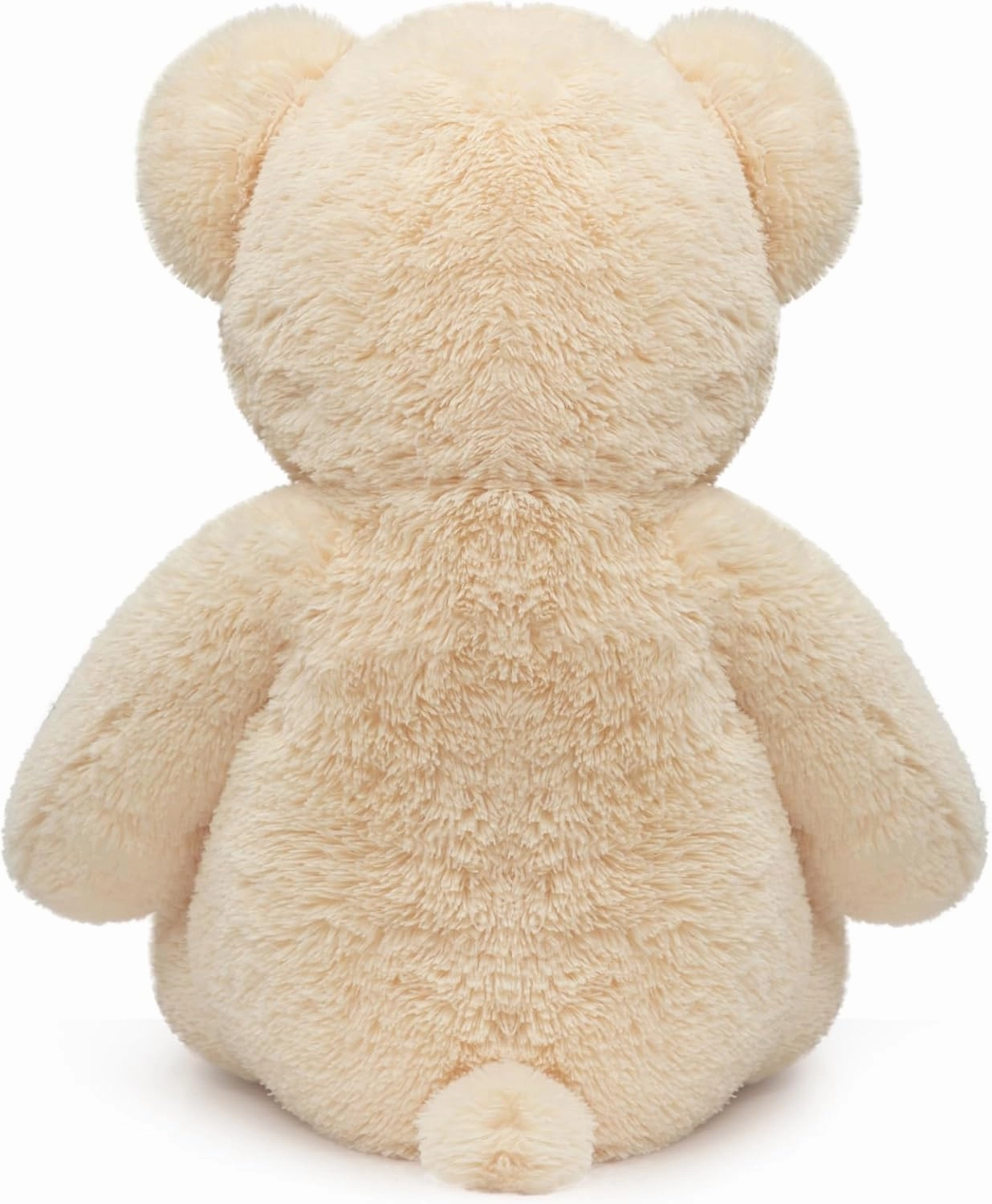 Huge Teddy Bear Stuffed Animal Giant Teddy Bear Plush with Red Ribbon Bow Day Plush Toy Gift for Girlfriend and Kids 36 inch Beige