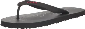 HUGO Men's Bold Logo Flip Flops