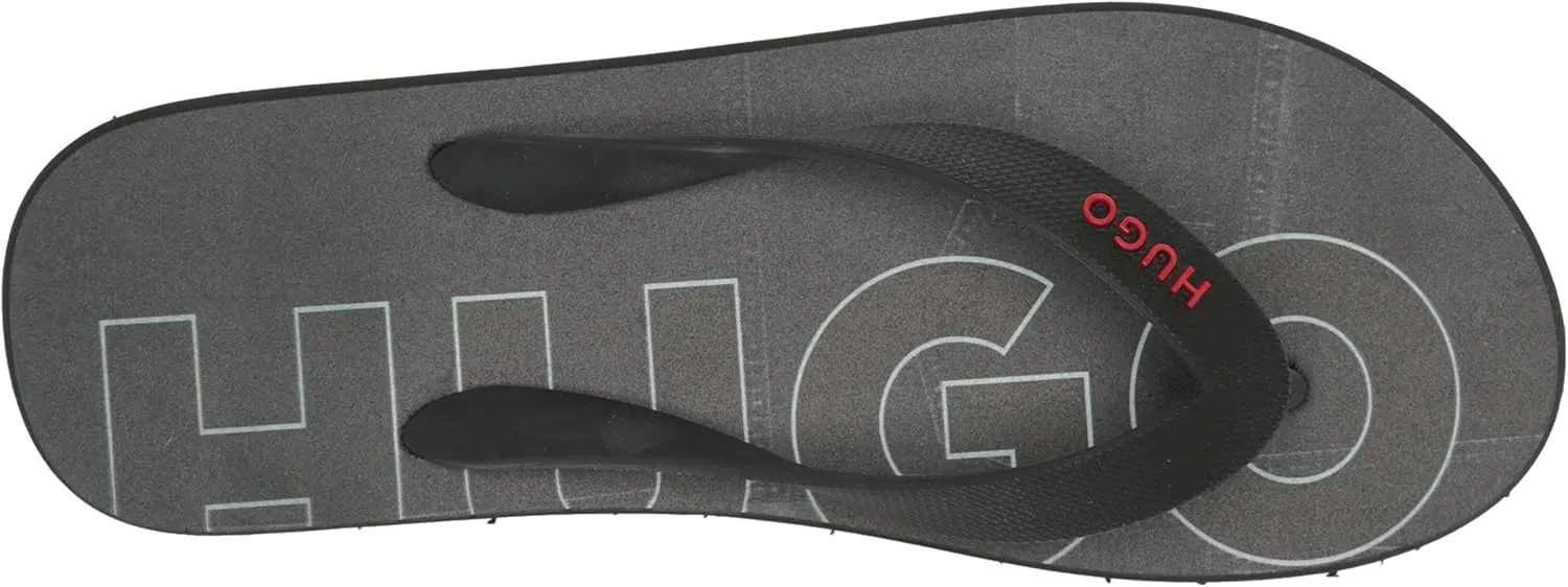 HUGO Men's Bold Logo Flip Flops
