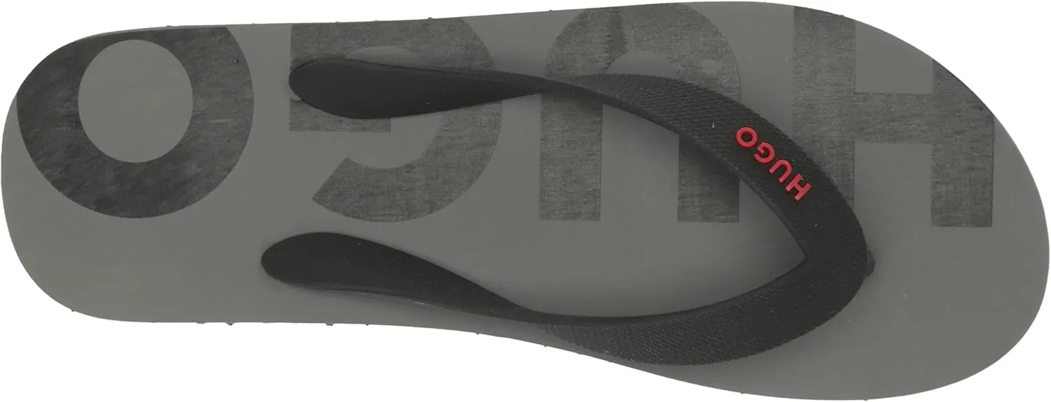 HUGO Men's Bold Logo Flip Flops