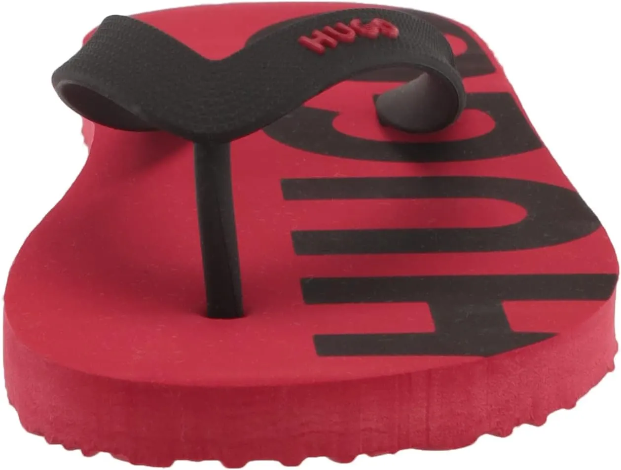 HUGO Men's Bold Logo Flip Flops
