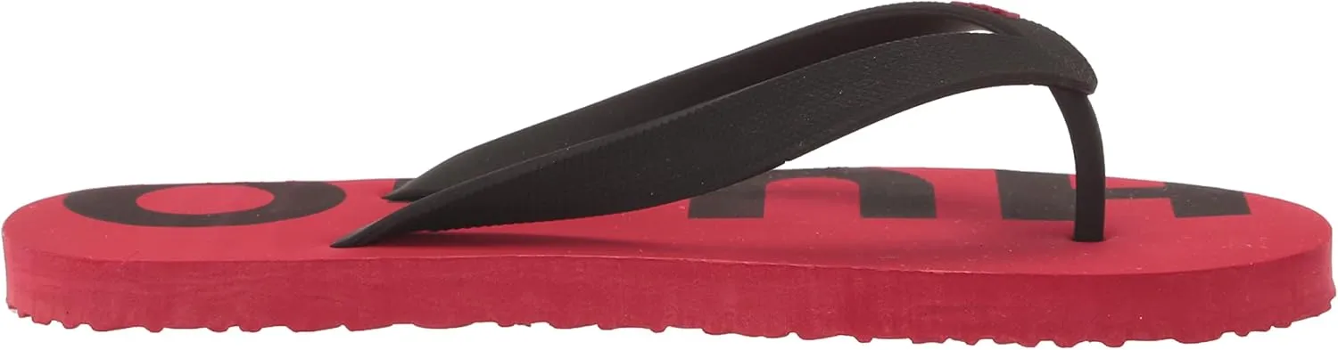 HUGO Men's Bold Logo Flip Flops