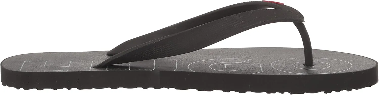 HUGO Men's Bold Logo Flip Flops