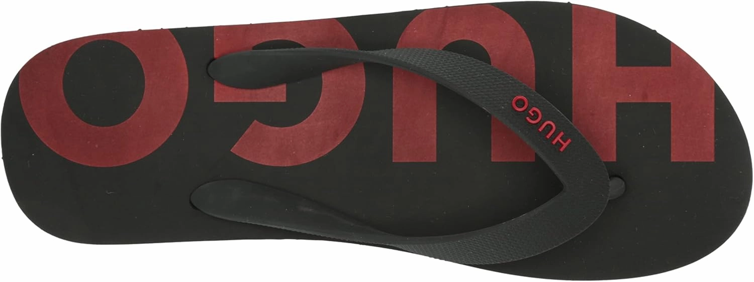 HUGO Men's Bold Logo Flip Flops