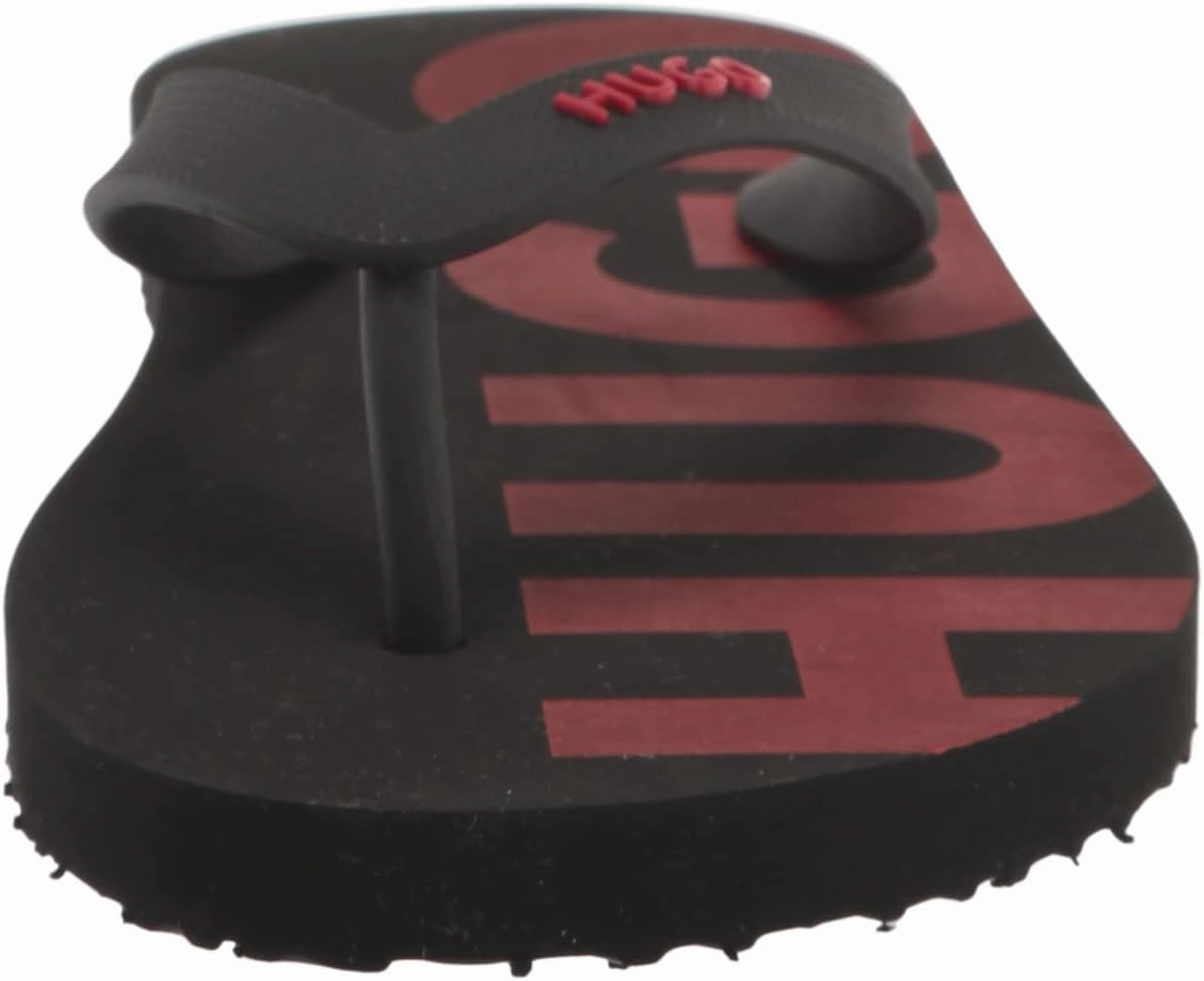 HUGO Men's Bold Logo Flip Flops